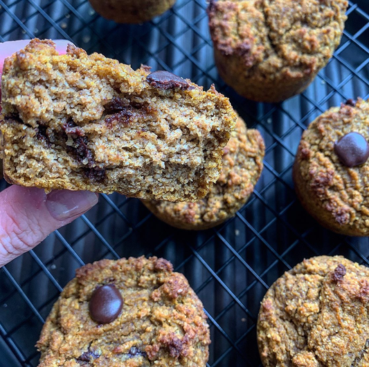Pumpkin Spice Muffins With Walnuts or Chocolate Chips