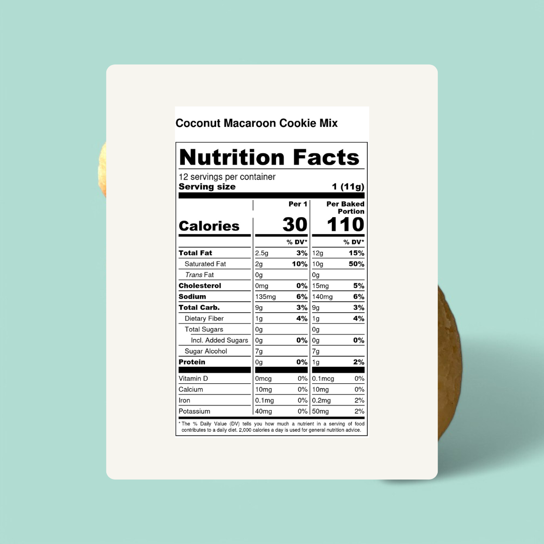 Coconut Macaroon Cookie Mix