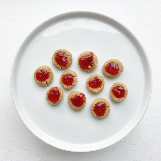 PB&J Thumbprint Cookies