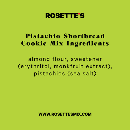 Pistachio Shortbread Cookie Mix