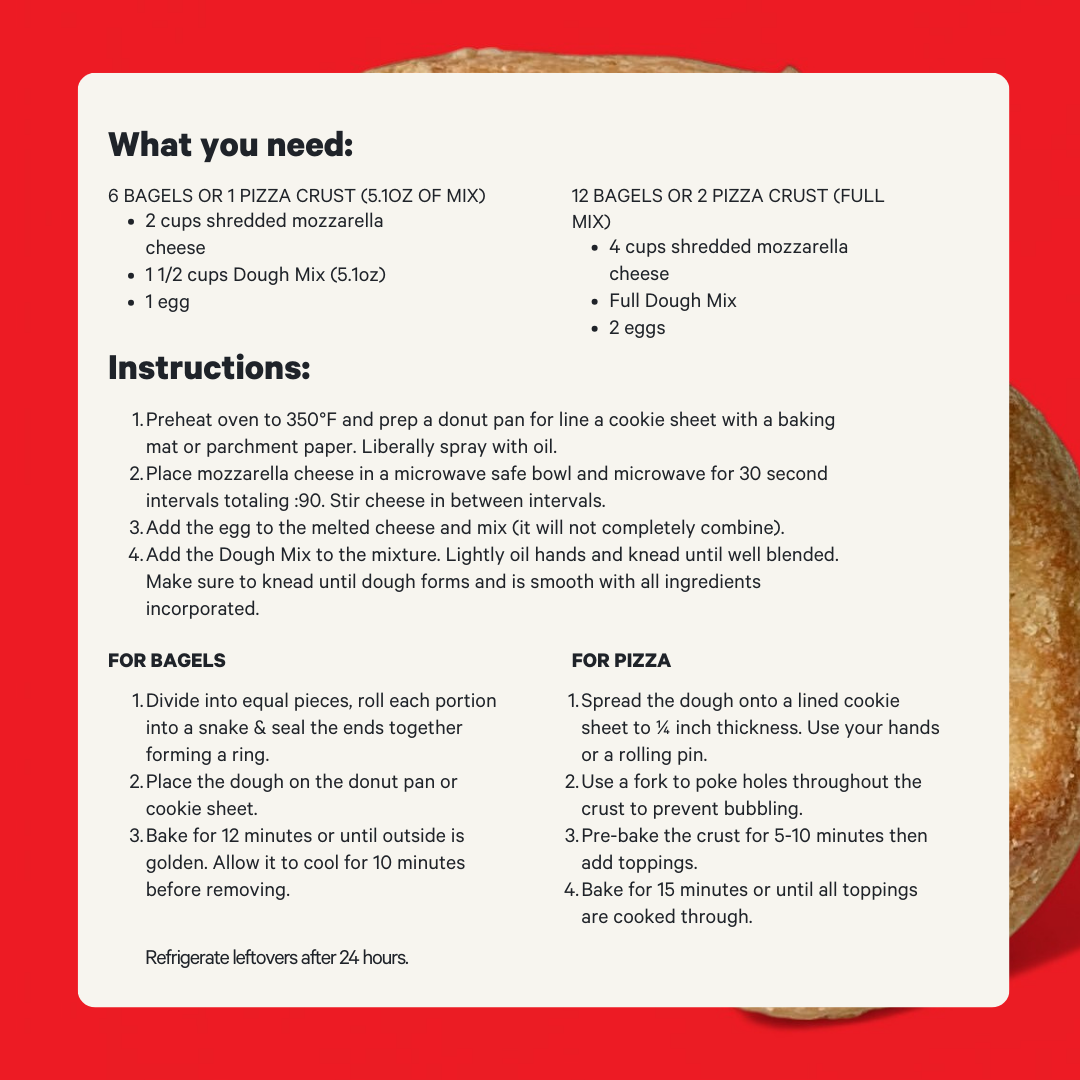 Dough Mix: Bagel and Pizza
