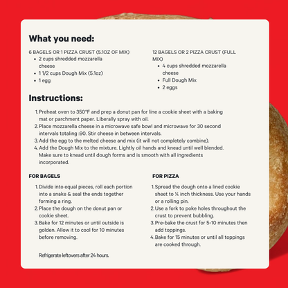 Dough Mix: Bagel and Pizza