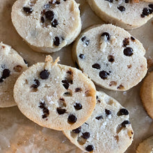 Load image into Gallery viewer, Keto-friendly, low carb, sugar free Salted Chocolate Chip shortbread cookies
