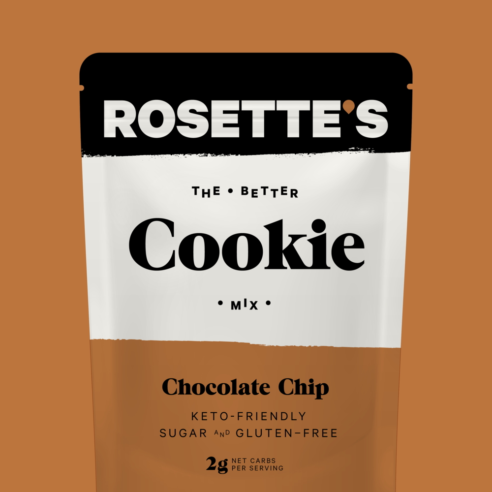 Keto-friendly, low carb, sugar free chocolate chip cookie mix