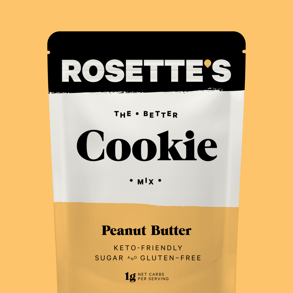 Keto-friendly, low carb, sugar free peanut butter cookie mix