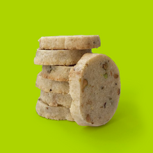 Load image into Gallery viewer, slice and bake, Keto-friendly, low carb, sugar free pistachio shortbread cookies
